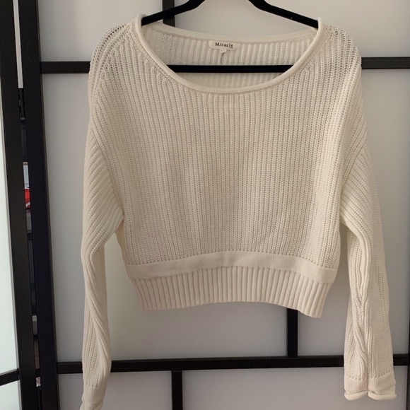 Miracle Sweaters - Miracle Cropped Long-Sleeved Sweater